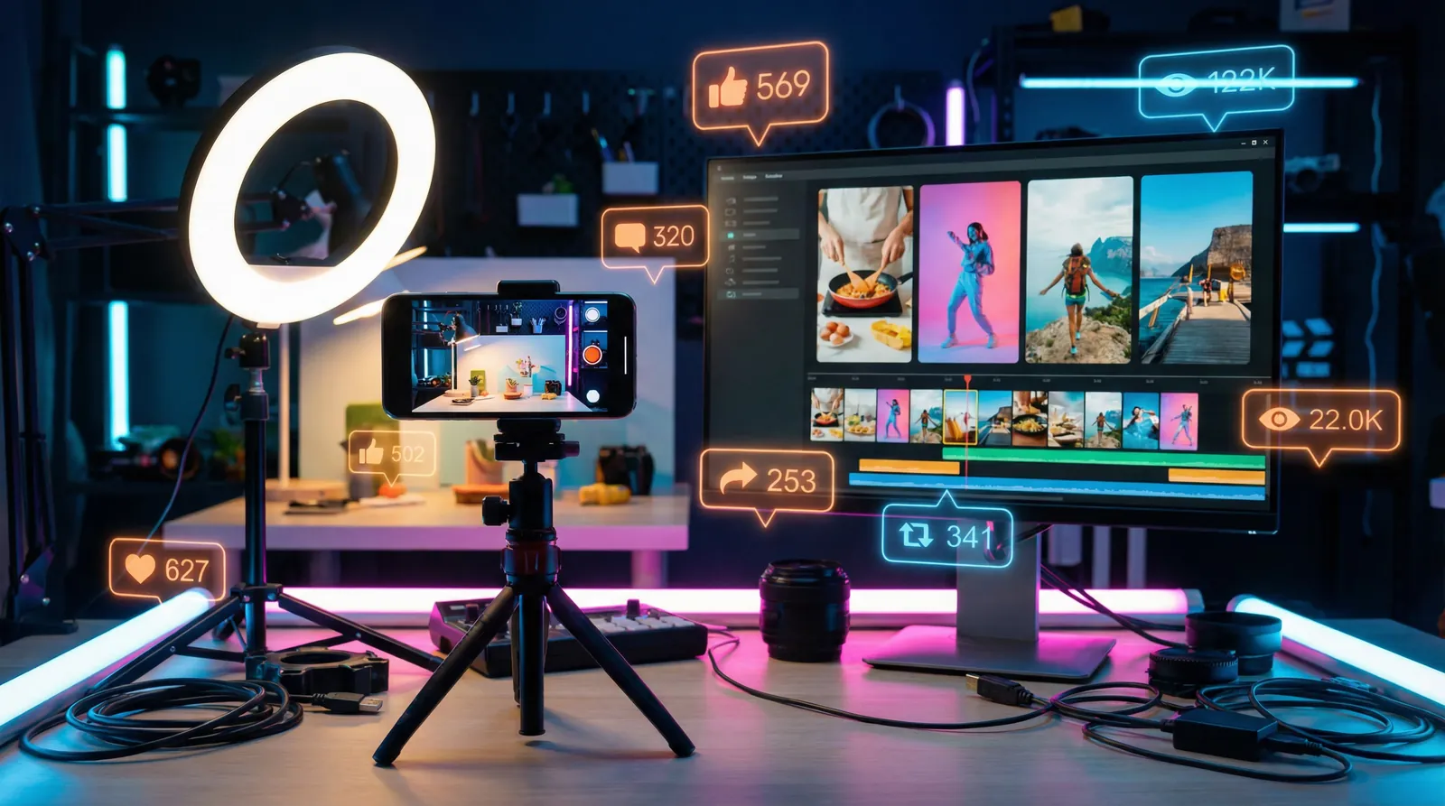 国产视频 小视频创作工作台